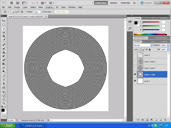 Creation of Eye gymnastics: Step 3